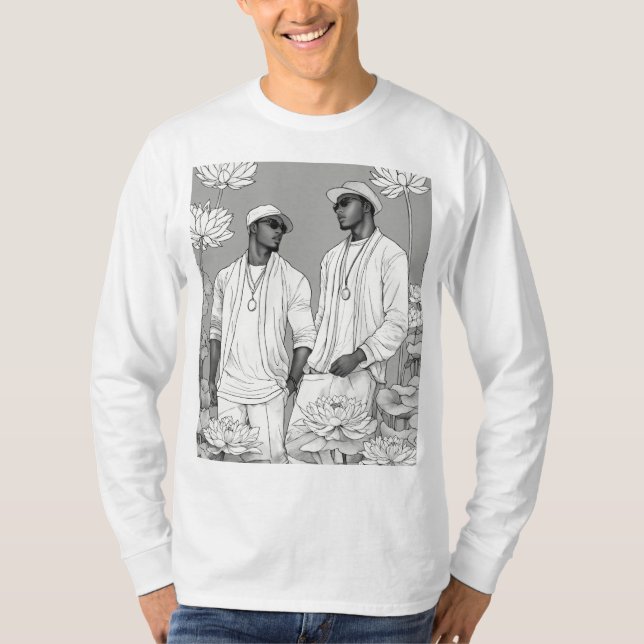 camiseta de mangas compridas para rapazes (Frente)