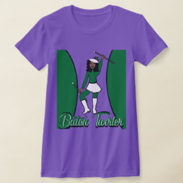 Camiseta de Manipuladora de Bastão / Verde