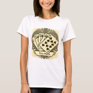 Camiseta de mão de pôquer boa