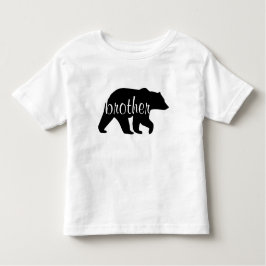 Camiseta de Mão Longa com Urso do Irmão