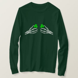 Camiseta de mãos sugestivas e ofensivas irlandesas