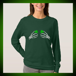 Camiseta de mãos sugestivas e ofensivas irlandesas