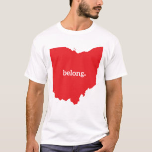 Camiseta de Mapa do Estado de Ohio Belong