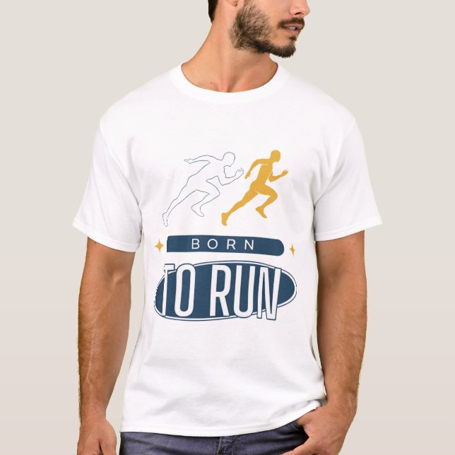 Camiseta de Maratona Duotone Born To Run (Frente)