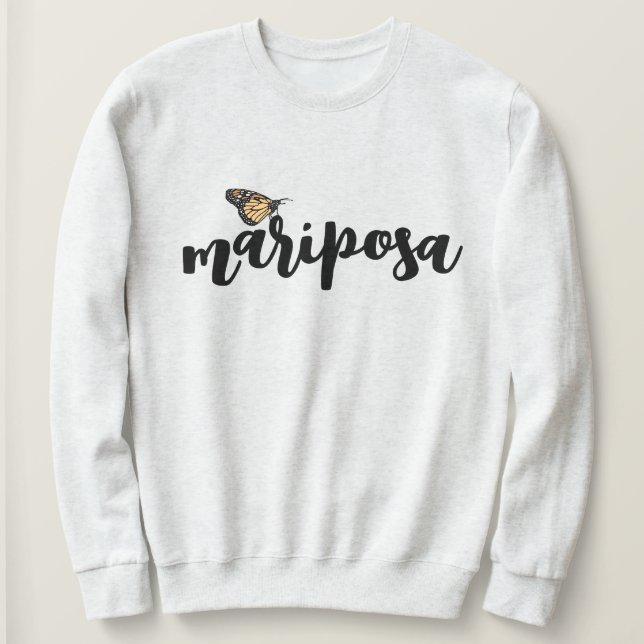 Camiseta de Mariposa Monarca com Letra (Frente do Design)