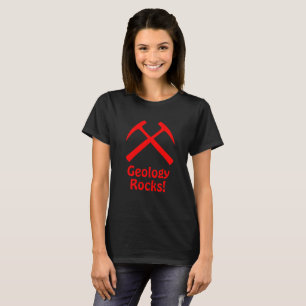 Camiseta de Martelos Vermelhos Cruzados com Texto
