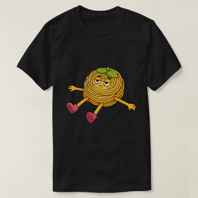 Camiseta de Massa Polo Deitada Cansada e Drenada (Frente do Design)