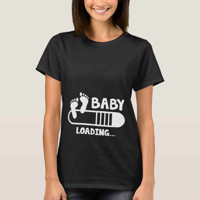 Camiseta de Maternidade de Carregamento de Bebês (Frente)