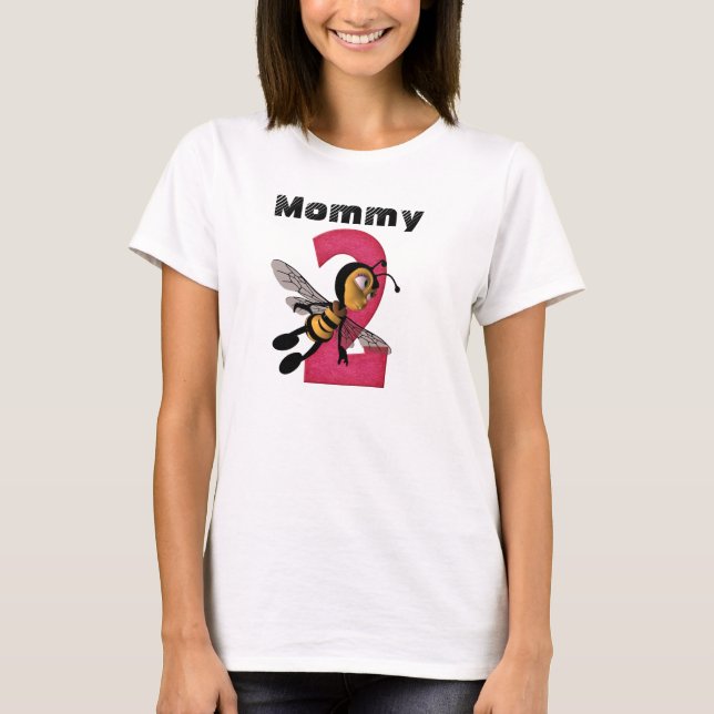 Camiseta de maternidade para mulheres ^^Mommy 2BEE (Frente)