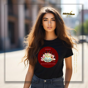 Camiseta de Matizes Vermelhas OVERFLOW da Poeta Ad