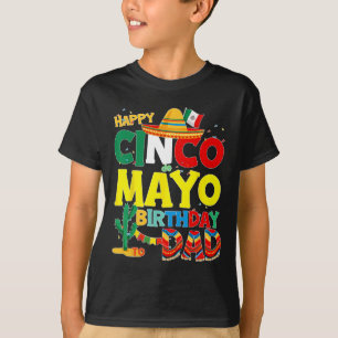 Camiseta De Mayo Aniversário Para Pai Feliz Aniversário Pad