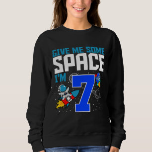Camiseta Dê-me algum espaço eu sou um astronauta de 7 anos