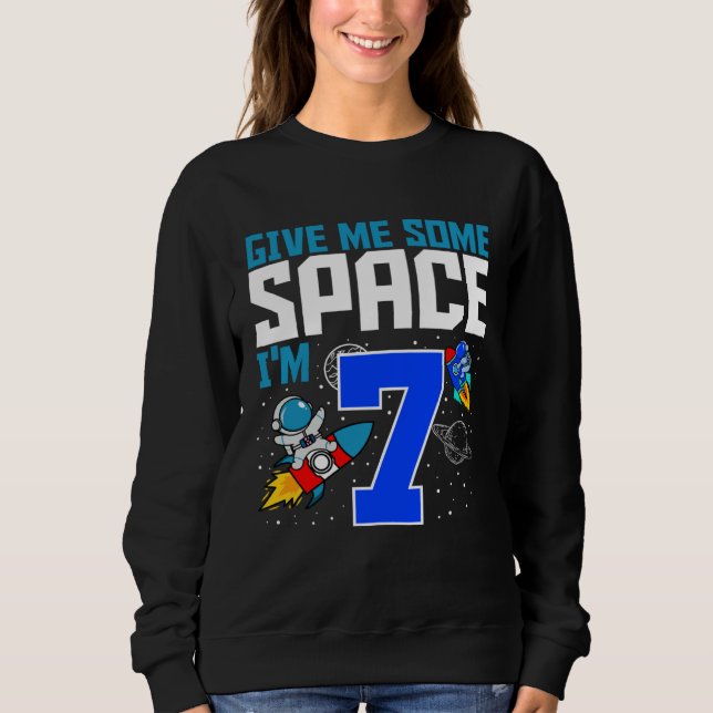 Camiseta Dê-me algum espaço eu sou um astronauta de 7 anos  (Frente)