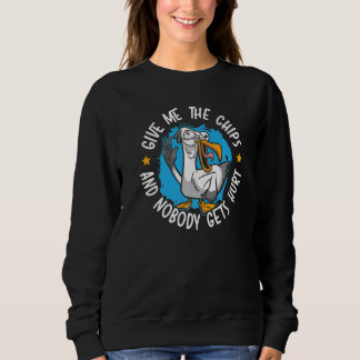 Camiseta Dê-me As Batatas Fritas E Ninguém Se Fere Gaivota