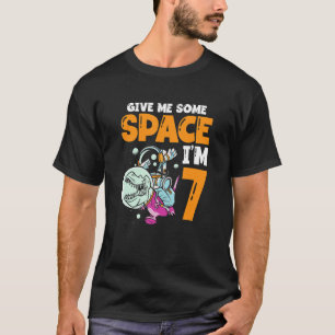 Camiseta Dê-me espaço Eu sou 7 astronauta Feliz