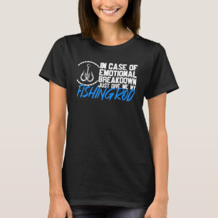 Camiseta Dê-me Minha Cana de Pescar Pescador Pesca