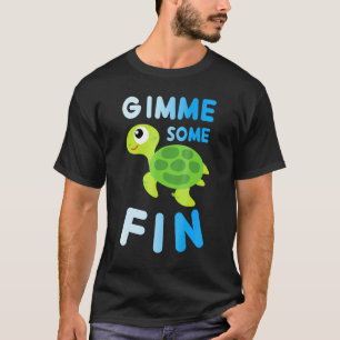 Camiseta Dê-me Um Pouco De Tartaruga Engraçada Um Animal En