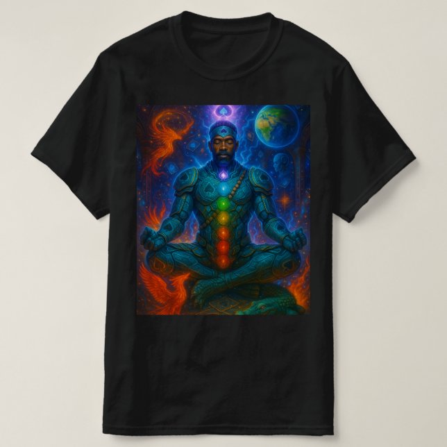 Camiseta de meditação Muur chakra (Frente do Design)