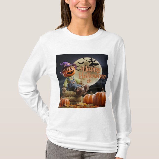 Camiseta de Mel Longa com Capa (Frente)