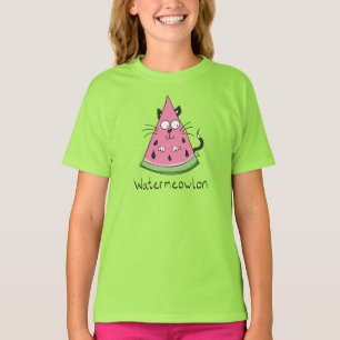 Camiseta de Melancia Gata Engraçada