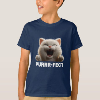Camiseta de Meme de Gato Risonho PURRR-FEITO
