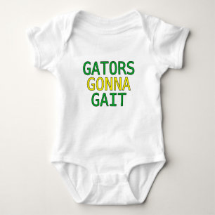 Camiseta de meme de jacaré com andar engraçado