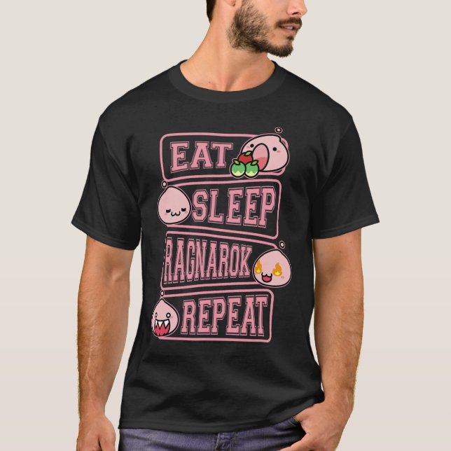Camiseta de Meme de Jogador Ragnarok Poring Coma D (Frente)