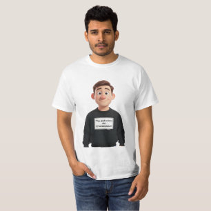 Camiseta de Meme Existencial de Uma Pessoa Humana