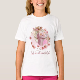 Camiseta de menina branca