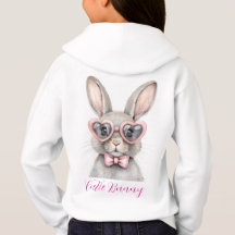 Camiseta de Menina Coelho Fofo | Camiseta Gráfica 