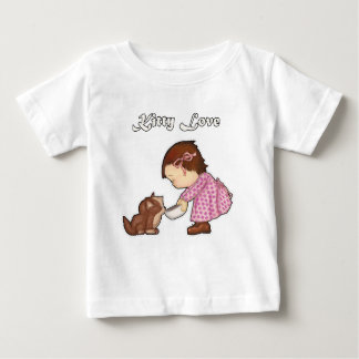 Camiseta de menina de desenho animado fofa