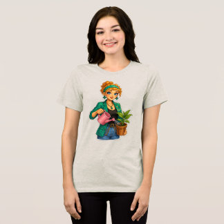 Camiseta de Menina de Desenho Rosie Max – Laranja