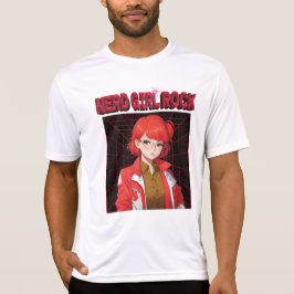 Camiseta de Menina Nerd Rock