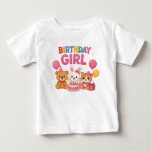 Camiseta de Menina no Aniversário Infantil