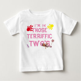 Camiseta de Menina Pequena do Terrific Two