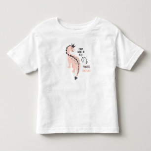 Camiseta de Menina Princesa Dinossauro Engraçada c