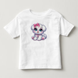 Camiseta de Meninas Cachorrinho Fofo Kawaii