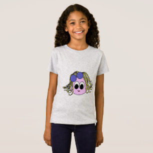 Camiseta de Meninas de Polvo Tons Roxos Legais