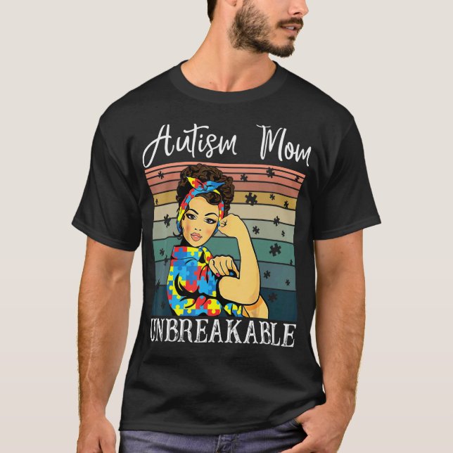 Camiseta de Meninas Fortes e Inquebráveis Mãe de A (Frente)
