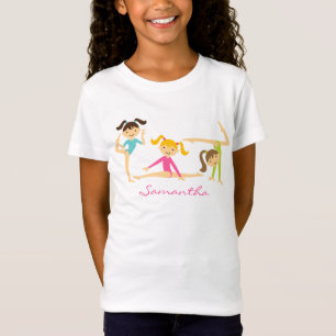 Camiseta de meninas ginastas