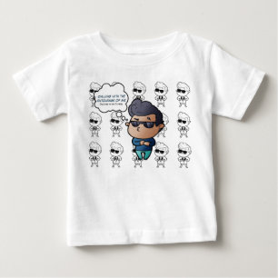 Camiseta de menino com óculos de sol