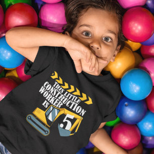 Camiseta de Menino de 5 Anos de Aniversário Operár