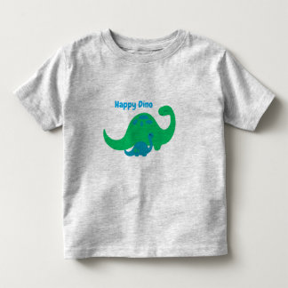 Camiseta de menino pequeno com estampa de dinossau