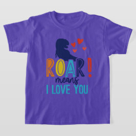 Camiseta de Menino ROAR com Amor – Dino Kids' Tee