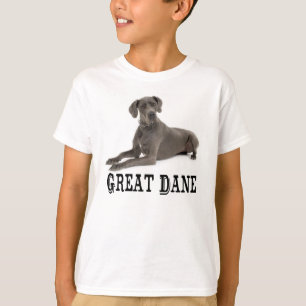 Camiseta de Meninos Cachorro Filhote Dogue Alemão