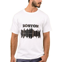 Camiseta de Mens da Cidade de Boston