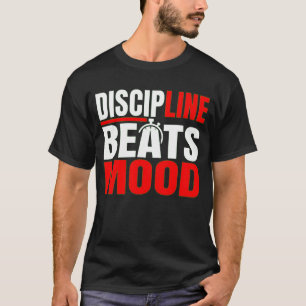 Camiseta de Mentalidade Motivacional Disciplina Ve