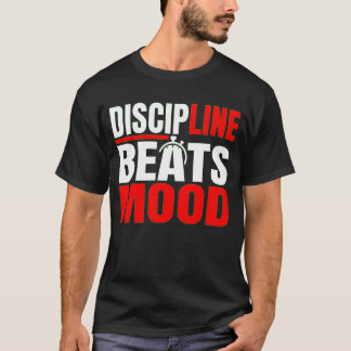 Camiseta de Mentalidade Motivacional Disciplina Ve