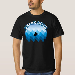 Camiseta de Mergulhador de Tubarão