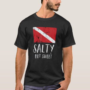 Camiseta de mergulho incrível e engraçada Bandeira